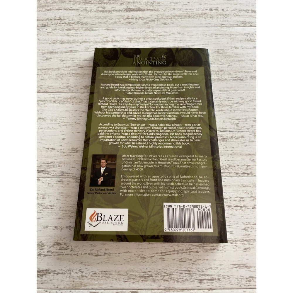 Process of the Anointing by Richard Heard (2008, Trade Paperback)